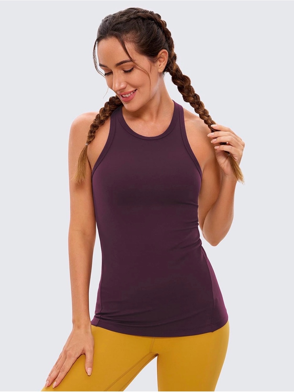Women’s Plum CRZ yoga butter luxe Racerback Tank Top